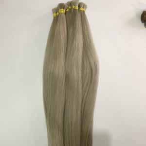 Extensions de cheveux humains Remy 100% humains, sans enchevêtrement, à Double dessin, extrémité épaisse, en vrac, provenant du Vietnam - Product Image 3