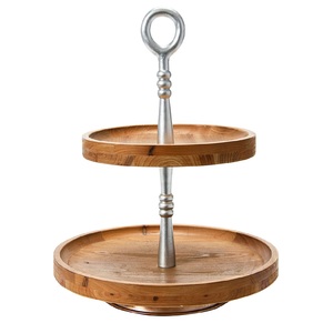 Soporte de pastel de madera de lujo hecho a mano estilo de diseñador indio tradicional más vendido para decoración y uso de postres precio bajo - Product Image 5