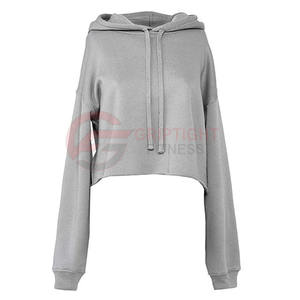 Bella Canvas B7502 ผู้ผลิตเสื้อฮู้ดขนแกะครอปสําหรับสุภาพสตรี - Product Image 4