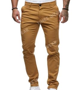 Pantalones vaqueros elásticos para hombre, Vaqueros informales lisos de cintura media con bolsillo - Product Image 5