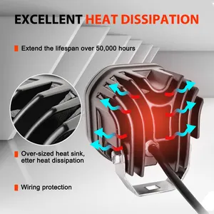 <span class=keywords><strong>Proiettore</strong></span> OEM 5D <span class=keywords><strong>Led</strong></span> guida Spot luce ausiliaria Offroad 4x4, cubo <span class=keywords><strong>Led</strong></span> Off Road fendinebbia 12V 24V 3 pollici <span class=keywords><strong>Led</strong></span> pod Light - Product Image 5