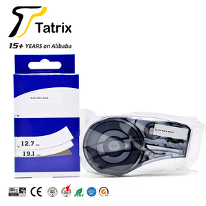 Ruban adhésif en nylon Tatrix compatible M21-750-499, noir sur blanc, pour imprimante d'étiquettes <span class=keywords><strong>Brady</strong></span> <span class=keywords><strong>BMP21</strong></span> <span class=keywords><strong>PLUS</strong></span>/LAB - Product Image 3