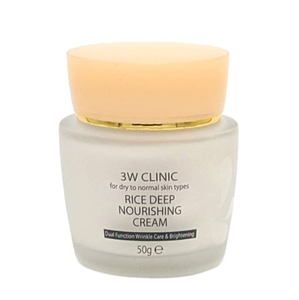 3W Clinic Rice <b>Deep</b> Nourishing Cream Quinoa Extracts for All Skin Types-Whitening Anti-Wrinkle Moisturizing Facial Care - Product Image 2