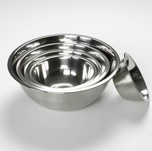 Bol mélangeur en acier inoxydable 3 pièces avec forme ronde pour emballage personnalisé vaisselle de cuisine utilisation - Product Image 5