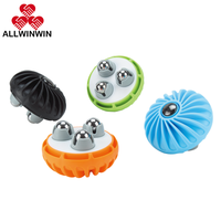 ALLWINWIN RMB24 Rouleau de massage à 3 billes en acier inoxydable - Masseur plantaire pour fasciite plantaire et points de pression
