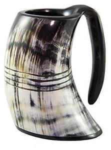 Meilleure qualité de tasse de corne à boire Viking de boeuf/vache sculptée à la main Fabricant en vrac écologique Vente chaude en capacités de 200ml 700ml - Product Image 2