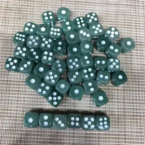 หินควอตซ์คริสตัลธรรมชาติสำหรับขาย,หินสีเขียว Aventurine Dice