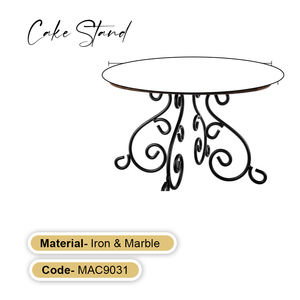 Luxury <b>White</b> Marble <b>Cake</b> <b>Stand</b> Set High Quality Home Table with Solid Metal Brass Base Direct From Largest Manufacturer Company - Product Image 4