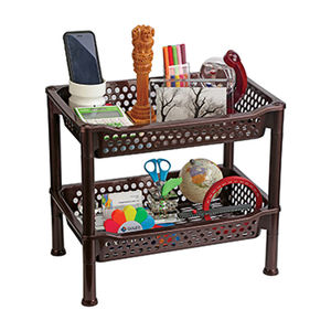 Estante multicapa de plástico, gran calidad, 2 niveles - Product Image 2