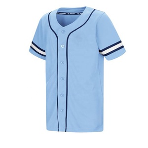 Fabricante de Camisetas de Béisbol Personalizadas OEM ODM, Completamente con Botones, 100% Poliéster, Sin Mangas, Transpirables - Product Image 1