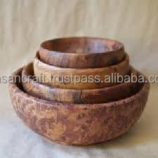 Cuenco de servicio seguro para contacto con alimentos sostenible desechable de madera de acacia ecológico Premium hecho a mano 100% para hoteles y restaurantes - Product Image 5
