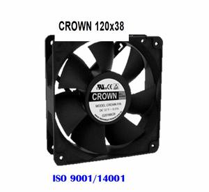 Ventilateur de plafond DC Crown AGE12038_24J avec roue et cadre en plastique, personnalisable OEM - Product Image 5