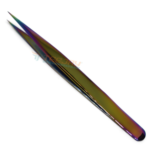 Pince à épiler isolant Plasma arc-en-ciel, pointe Fine artisanale, meilleure pour Isolation et Extension de cils classique - Product Image 1