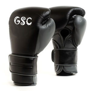 Guantes de boxeo de color negro, par de guantes de entrenamiento de boxeo profesional de alta resistencia con cuero genuino y el mejor molde de material - Product Image 5