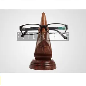 Support de lunettes en bois de Sheesham naturel fait main, présentoir de lunettes de soleil, organisateur de bureau et de maison - Product Image 1