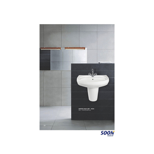 Fregadero de Cocina Soon con Pedestal, Diseño Moderno, Acabado Pulido, Capacidad de 9L, Montaje de Grifo de un Solo Orificio - Product Image 1