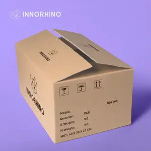 RSC 일반 슬롯 컨테이너 크래프트 종이 배송 포장 골판지 상자 INNORHINO