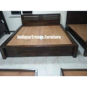 Lit en bois, cadre d'hôtel de salon, produit principal de qualité supérieure, vente en gros - Product Image 4