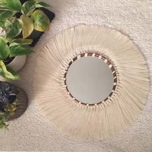 High QualityHandmade <b>Small</b> but Good Looking Wall Macrame <b>Mirror</b> for Living Room Decore Household Gift for Your Friends - Product Image 1