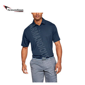Venta al por mayor hombres Polo de manga corta de golf camiseta impresa Lisa slim fit ropa deportiva hombre Camiseta polo 100% algodón - Product Image 2