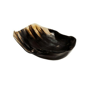 Tazón de Servir de Cuerno de Búfalo Natural de Alta Calidad, Hecho a Mano, Ecológico, para Camping, Axiom Home Accents - Product Image 5