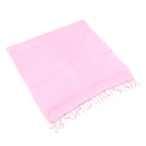 Wholesale Supplier Of Pink Cashmere Half Stole Scarf Muffler For Women