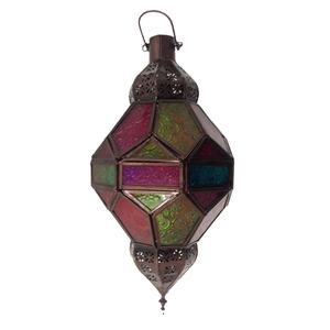 Linterna de hierro marroquí para decoración del hogar, vela de Metal colgante, marroquí - Product Image 1