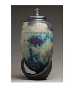 โกศเผาออกแบบโบราณสำหรับผู้ใหญ่ขี้เถ้ามนุษย์สำหรับโกศศพสำหรับศพมนุษย์ฝังศพด้านบนซัพพลายเออร์จัดอันดับอินเดีย - Product Image 1