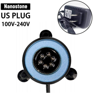 Cortina de ar submersível para aquário, luz led subaquática com 6 opções de cor e tomada tipo ue/eua/ru - Product Image 1