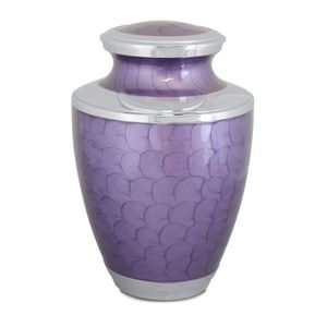 Purple Textured Metal Cremation Urn Adult <b>Ash</b> Storage Decorative Memorial Funeral Urn Modern <b>Keepsake</b> Burial Container - Product Image 1