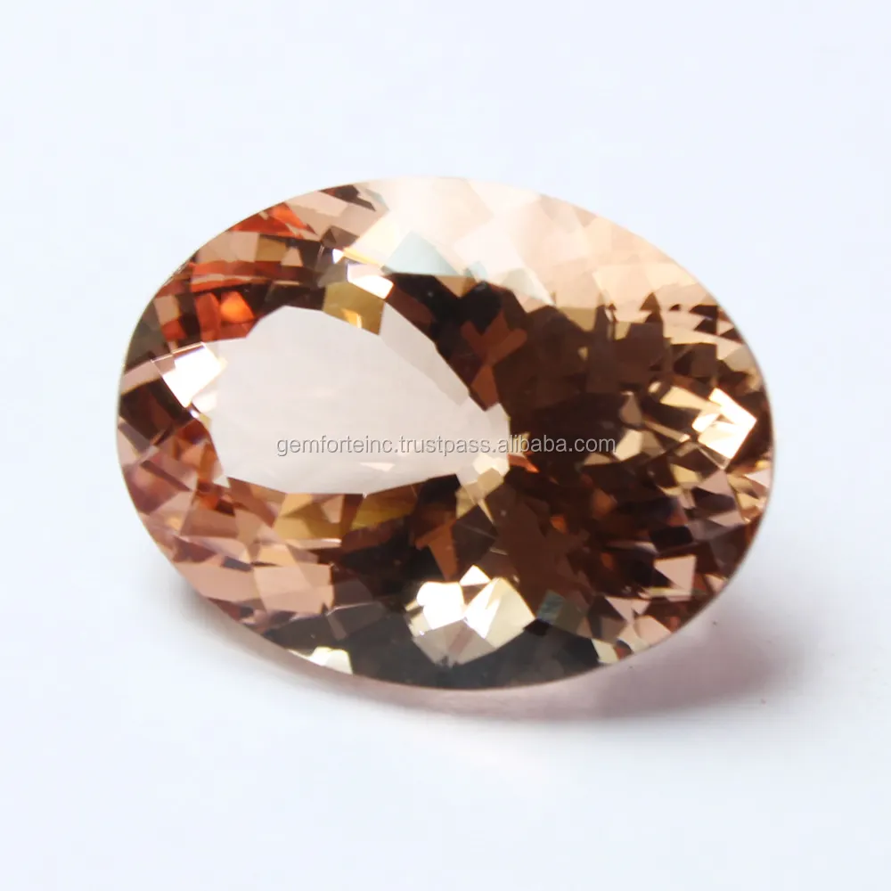 Bán Buôn Tự Nhiên Morganite Đá Hình Bầu Dục Ngọc Lục Bảo Lê Hình Dạng Mặt Chất Lượng Cao Bán Buôn Hồng Đào Morganite Loose Đá Quý