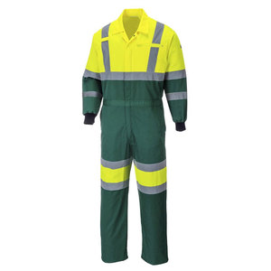 wholesale hi vis long sleeve overalls work visibility safety workwear coverall - Product Image 2