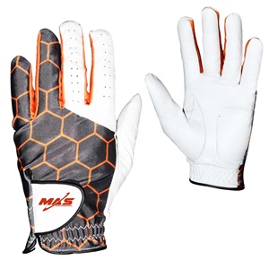 Guantes de golf XXXL para hombre con logotipo personalizado con piel auténtica Cabretta, Palma suave, material blanco, color OEM, personalizable para hombre y mujer - Product Image 3