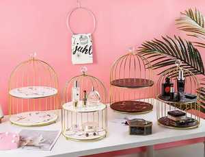 Plateau à gâteaux de fruits en acier inoxydable, assiette à fruits Offre Spéciale dorée pour mariage en acier inoxydable - Product Image 4