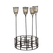 Metal Glass Votive Tea Light Candle Holder for Home Decoration Living Room Central <b>Table</b> <b>Side</b> <b>Table</b> at lowest price - Product Image 6