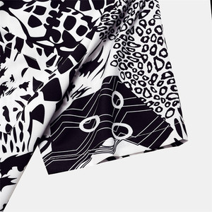 Maillot de bain à manches courtes pour hommes, nouvelle tendance, haute qualité, motif zèbre imprimé, vêtement de plage décontracté, boutons, été, - Product Image 5