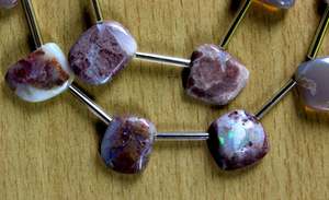 New Arrival 1 Strand Natural Australian Opal Polished Rough <b>Top</b> Side Drill Untreated High Quality Raw Gemstone At Best Price - Product Image 2