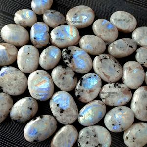 Colgante de péndulo arcoíris de piedra lunar blanca natural, piedra tallada de Palma de Chakra y torre de caída, cristal curativo granate de diosa - Product Image 6