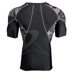 เสื้อยืดผู้ชายคุณภาพสูง คอโอ แขนสั้น ติดกระดุมครึ่งตัว ดีไซน์เรียบง่าย สีพื้น ไซส์ใหญ่ แบบรัดรูป ตัดต่อสี - Product Image 6