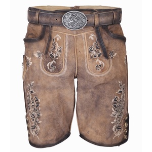 Traditional Bavarian German Lederhosen High Waist Flat Front Plus Size <b>for</b> Men <b>Women</b> Girls Summer Collection Low Cost Wholesale - Product Image 3