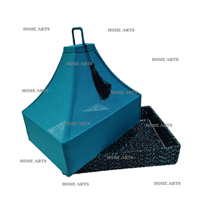 Plateau de service à dessert en bois et vêtements Plateau de service à chocolats de couleur rouge de qualité supérieure au prix le plus bas - Product Image 5