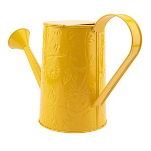 Conception artisanale, réservoir d'eau galvanisé, finition jaune, arrosoir décoratif, arrosoir personnalisé finition jaune - Product Image 1