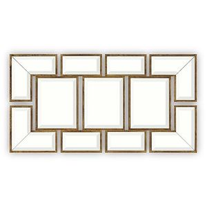Oro antico telaio in metallo contemporaneo soggiorno mobili <span class=keywords><strong>specchio</strong></span> a parete di vetro per la decorazione della casa - Product Image 6