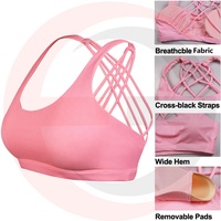 Sujetador deportivo en forma de U para mujer, diseño de bloqueo de Color, Top de Yoga, sujetador de Fitness de alto soporte de secado rápido