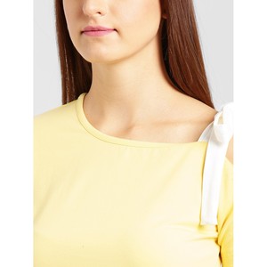 Camisetas de estilo tie de un hombro para mujer, camisas de manga corta de tela ultrasuave, estilo bonito para mujer con servicio de impresión personalizado - Product Image 4
