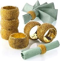 Anneaux de serviette en cristal de verre faits à la main, minimalistes, couleur et taille personnalisées, écologiques, en stock, collection Iqbal, restaurant
