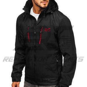 Customized Logo Printing Front Zipper Stand Collar Softshell <b>Jackets</b> 2023 <b>Light</b> <b>Weight</b> Men Softshell <b>Jacket</b> - Product Image 1