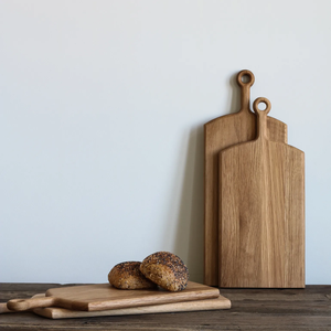 Planche à découper en bois d'acacia avec poignée Ustensiles de cuisine pour la planche à découper les légumes et le petit déjeuner Planche de service - Product Image 2