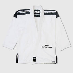 Uniforme de Judo y Jiu Jitsu Brasileño, Blanco, Tejido Simple y Doble, Corte Regular, Unisex - Product Image 6