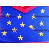 AASR Tablier maçonnique de rite écossais du 19e degré Taille personnalisée 3D brodé en cuir Regalia pour sacs-Fournisseur de tablier maçonnique
